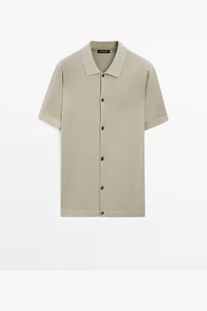 Massimo Dutti Cárdigan Manga Corta Con Algodón