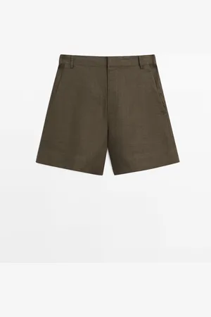 Massimo Dutti Bermuda Corta 100% Lino