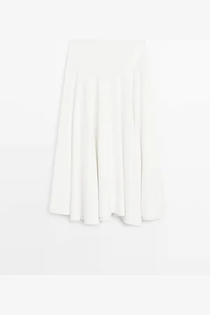 Massimo Dutti Falda Midi Fluida Detalle Fajín