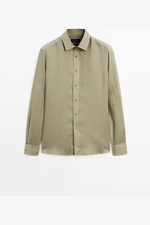 Massimo Dutti Camisa Regular Fit 100% Lino