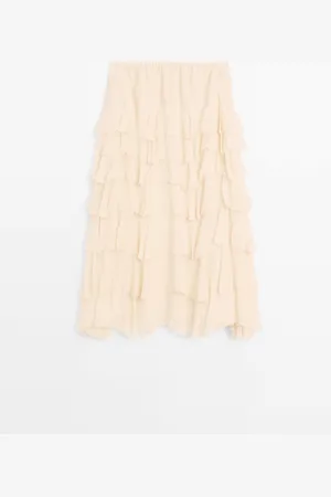 Massimo Dutti Falda Midi Volantes