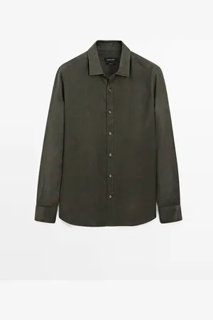 Massimo Dutti Camisa Regular Fit 100% Lino