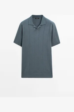 Massimo Dutti Polo Punto Rayas Con Lino