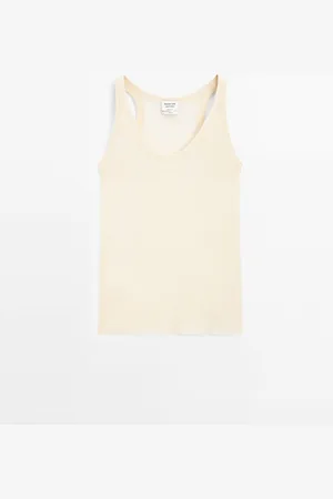 Massimo Dutti Top Tirantes 100% Seda Morera