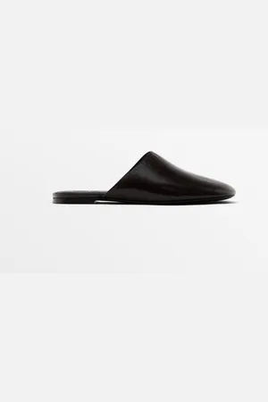 Massimo Dutti Mule Plana Piel