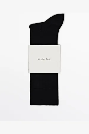 Massimo Dutti Calcetines Canalé Mezcla Algodón