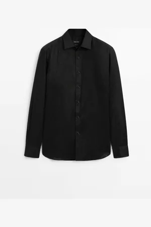 Massimo Dutti Camisa Slim Fit 100% Lino
