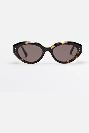 Massimo Dutti Gafas De Sol Ovaladas Efecto Carey