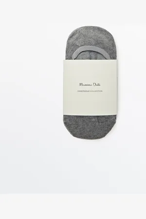 Massimo Dutti Pack 3 Calcetines Invisibles Mezcla Algodón
