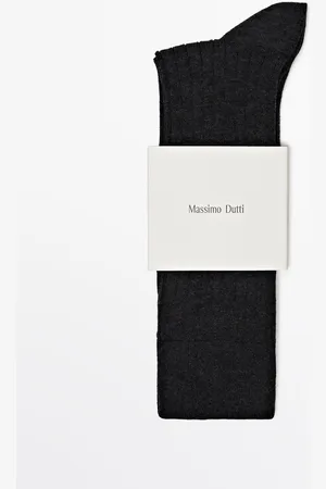 Massimo Dutti Calcetines Canalé Mezcla Algodón