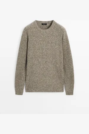 Massimo Dutti Jersey Punto Mouline Mezcla Lana