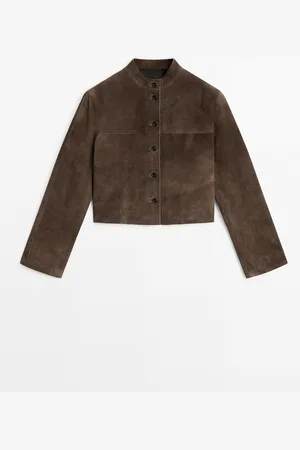 Massimo Dutti Camisa Corta Piel Ante