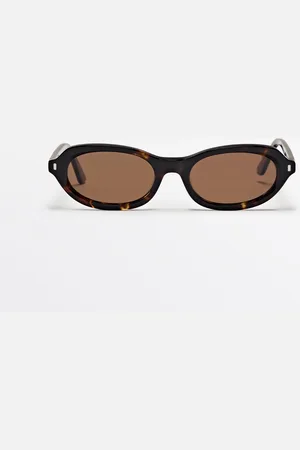 Massimo Dutti Gafas De Sol Mini Ovaladas Efecto Carey