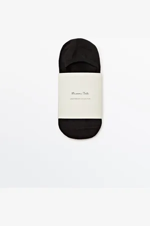 Massimo Dutti Pack 3 Calcetines Invisibles Mezcla Algodón