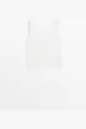 Massimo Dutti Camiseta Punto Sin Manga Efecto Metalizado