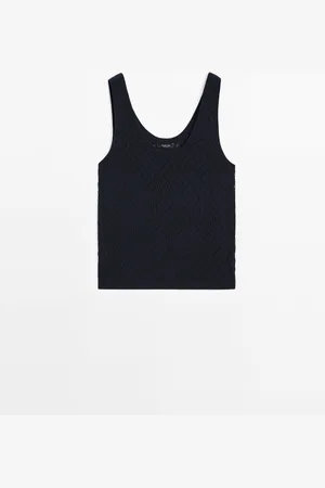 Massimo Dutti Top Punto Tirantes Troquelado