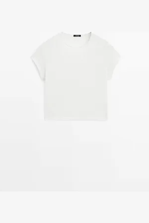 Massimo Dutti Camiseta Punto Efecto Metalizado