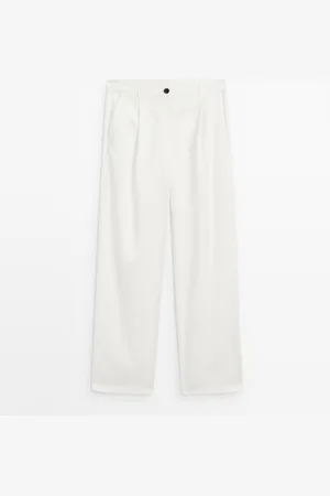 Massimo Dutti Pantalón Fluido Con Algodón