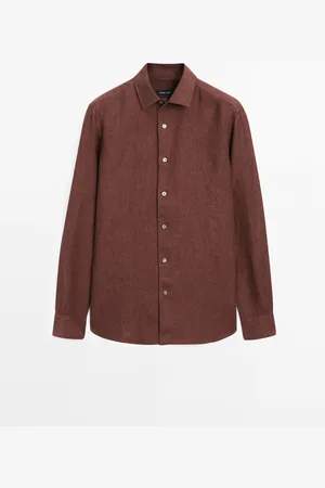 Massimo Dutti Camisa Regular Fit 100% Lino