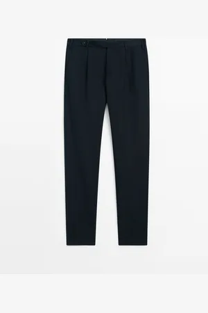 Massimo Dutti Pantalón Chino Mezcla Algodón