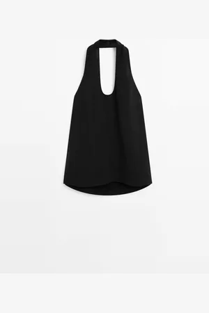 Massimo Dutti Top Halter Espalda Descubierta