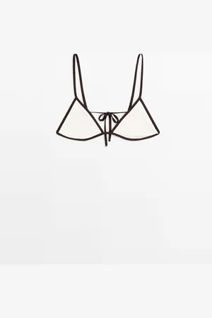 Massimo Dutti Top Bikini Triangulo Contraste
