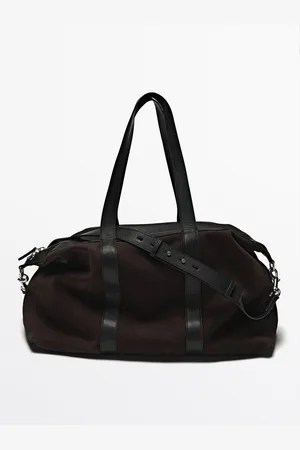 Massimo Dutti Bolso Boxer Duffle Serraje