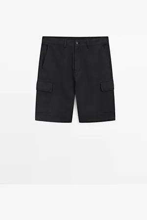 Massimo Dutti Bermuda Cargo Mezcla Algodón