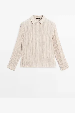 Massimo Dutti Blusa Rústica Fluida Textura