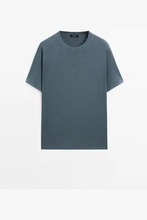 Massimo Dutti Camiseta Punto Mezcla Algodón