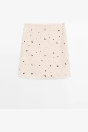 Massimo Dutti Falda Mini Pedrería
