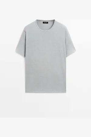 Massimo Dutti Camiseta Punto Mezcla Algodón
