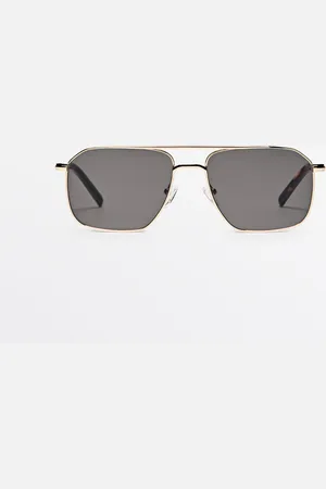 Massimo Dutti Gafas De Sol Aviador Metálicas