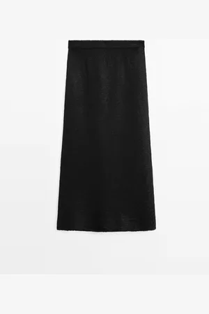 Massimo Dutti Falda Midi Punto Calado