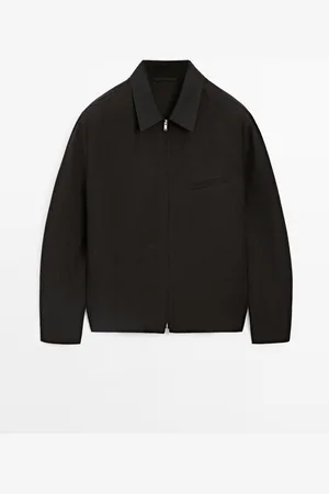 Massimo Dutti Cazadora Pata De Gallo 100% Lino