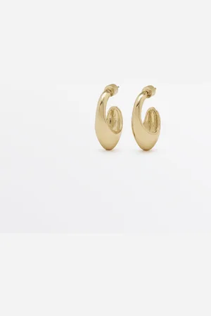 Massimo Dutti Pendientes Aros Ovalados