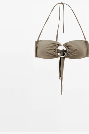 Massimo Dutti Top Bikini Bandeau Detalle Aro