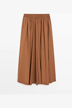 Massimo Dutti Falda Goma Tejido Técnico