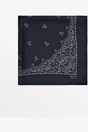 Massimo Dutti Bandana Estampado Pasley 100% Seda