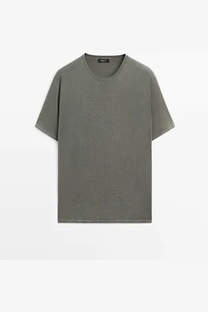 Massimo Dutti Camiseta Punto Mezcla Algodón