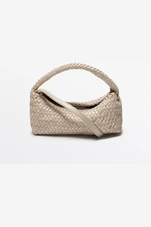 Massimo Dutti Bolso Bandolera Trenzado Piel Napa