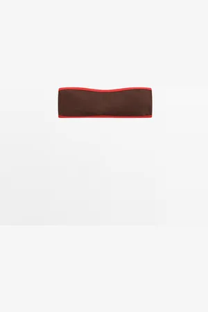 Massimo Dutti Top Bikini Bandeau Contraste
