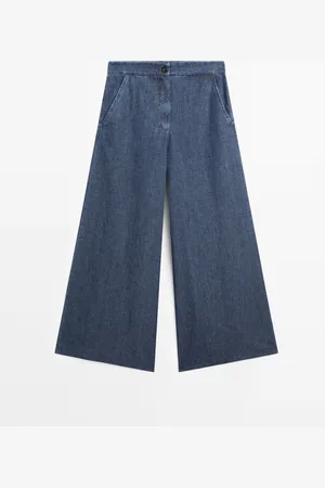Massimo Dutti Jeans Super Wide Leg Tiro Alto