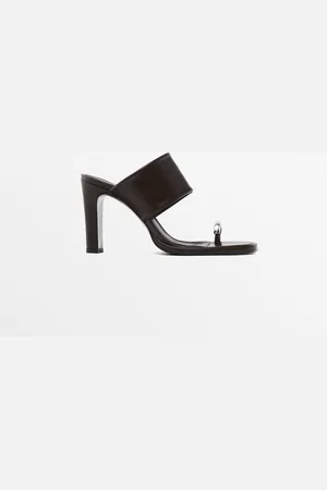 Massimo Dutti Sandalia Tacón Anillo