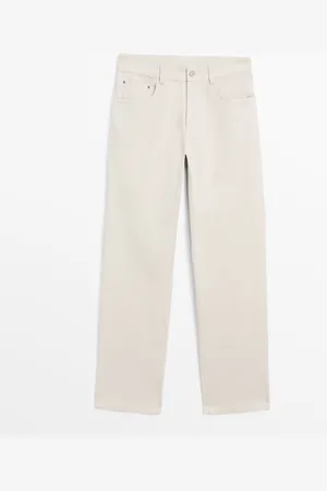 Massimo Dutti Jeans Tapered Fit Mezcla Algodón
