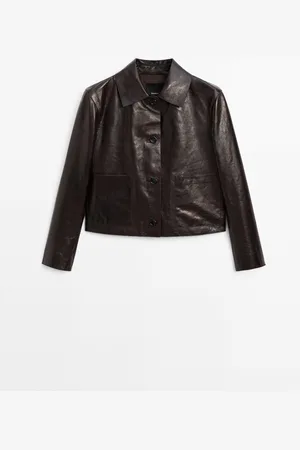 Massimo Dutti Chaqueta Crunch Piel Napa