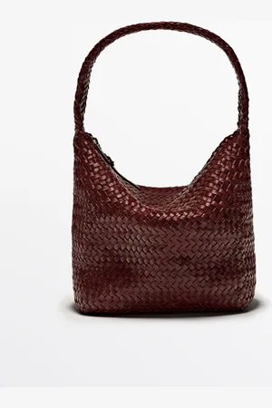 Massimo Dutti Bolso Bucket Trenzado Piel Napa