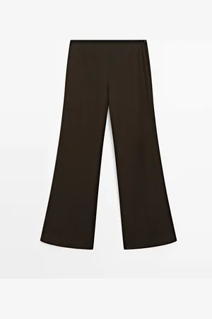 Massimo Dutti Pantalón Cintura Elástica Con Lino