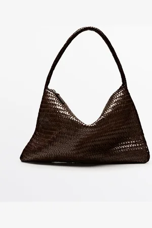 Massimo Dutti Bolso Trenzado Napa Piel