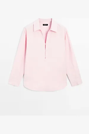 Massimo Dutti Blusa Ligera Cuello Polo